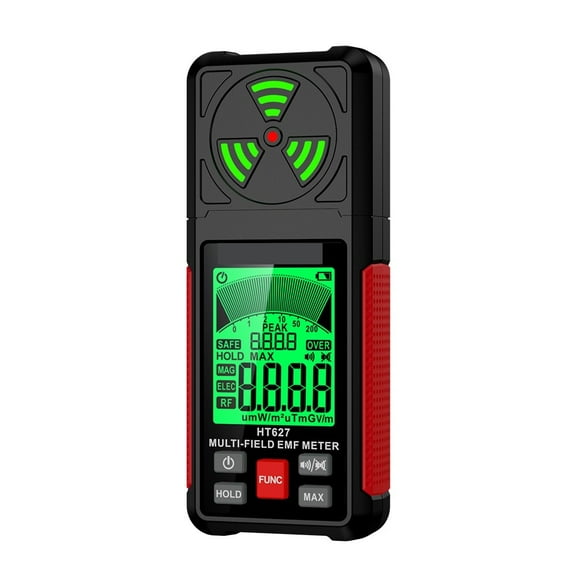 3 In 1 EMF Meter Electromagnetic Field Radiation Detector Tester Multifunctional Handheld Portable Radio Frequency Warn Meter ,Multi-Function & User-Friendly