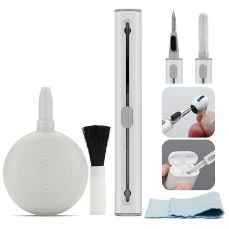 3 in 1 Earbuds Cleaning Tools Kit for Airpods Pro 1/2, Bluetooth Earbuds Cleaning Pen Air Blower & Brushes Cleaning Tools Compatible with Headphones /Cell Phone /Keyboard