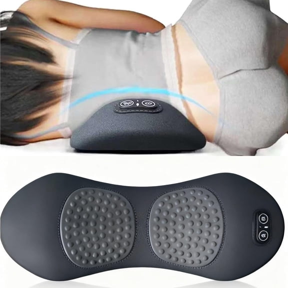 3 in 1 Electric Back Massager with Heat & Traction - Adjustable Therapy Device for Neck, Shoulder, Lower Back, and Calf Pain Relief | Portable Muscle Relaxer with Hot Compress