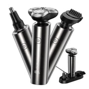 Obacre 3 in 1 Electric Razor for Men, Rechargeable Waterproof Men Electric Shaver with Charging Dock, Wet & Dry Shaving with Cordless Beard, Nose Hair Trimmer, 1 Hour Fast Charging, LCD Display