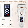 thumbnail image 1 of 3 IN 1 Electric Razor, USB Rechargeable Painless Women Lady Shaver Waterproof Wet & Dry Low Noise Body Hair Remover Epilator Bikini Trimmer Grooming Kit W/ LED Display for Leg Arm Armpit Underarms, 1 of 5