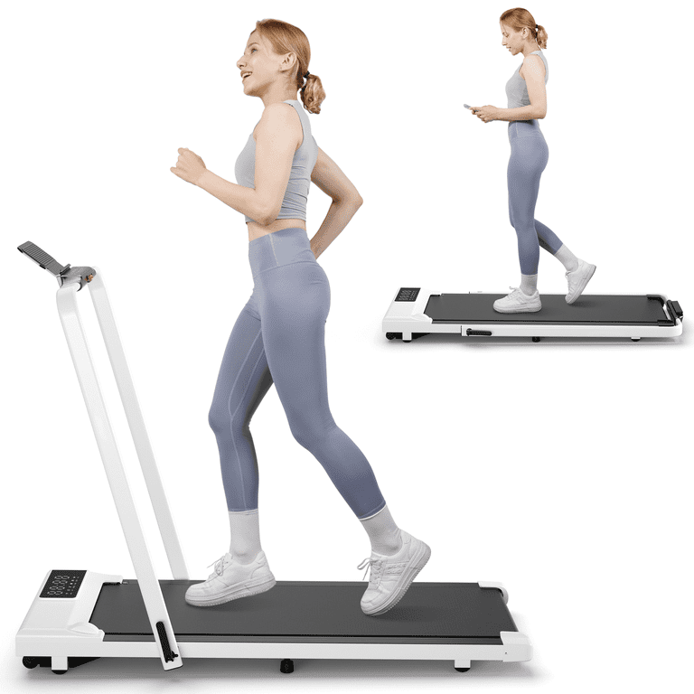 SSPHPPLIE 3 in 1 Folding Treadmills for Home 3.0HP Powerful and Quiet Under Desk Treadmill 300 lbs Capacity Walking Pad with Remote Control Free