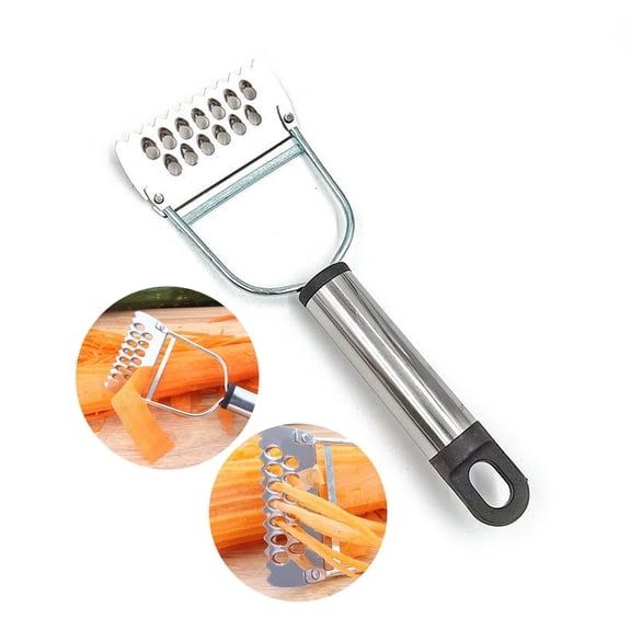 3 In 1 Fruit Vegetable Peeler Shredder Multifunctional Stainless Steel Blade Ergonomic Non-Slip Handle Kitchen Peeling Grating Tool For Potato Carrot Apple
