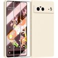 thumbnail image 1 of 3 in 1 for Google Pixel 6 Case, with 2 Pack Screen Protector, with Full Camera Cover Protection，Liquid Silicone Slim Shockproof Protective Phone Case [Microfiber Lining] (Stone), 1 of 12