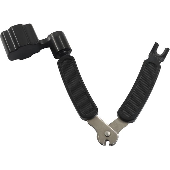 3 in 1 Guitar String Winder Cutter Pin Puller, Functional Guitar Maintenance Tool for Repairing Restringing of Acoustic Electric Guitars/Instrument Players (Black)