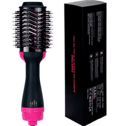 3 In 1 Hair Dryer and Styler Volumizer, Hot Air Brush, All in One, Professional Negative Ion Generator, For All Hair Textures, Anti-Scald Feature, High Power