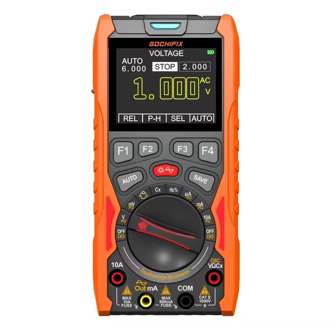 3 in 1 Handheld Oscilloscope Multimeter Waveform Generator 12MHz ...