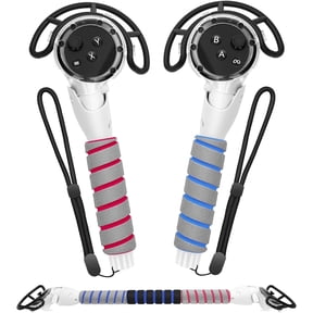 3 in 1 Handle Attachments for Meta Quest 3 Controller Grips Accessories, VR Handle Extender Extension Grips for Oculus Quest 3 Beat Saber, Golf Club, Gorilla Tag Long Arms, Rowing Crew White