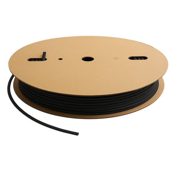 3:1 Heat Shrink Tubing - Dual Wall Adhesive Lined Polyolefin - 3/4" Inside Diameter - 100' Long - Black
