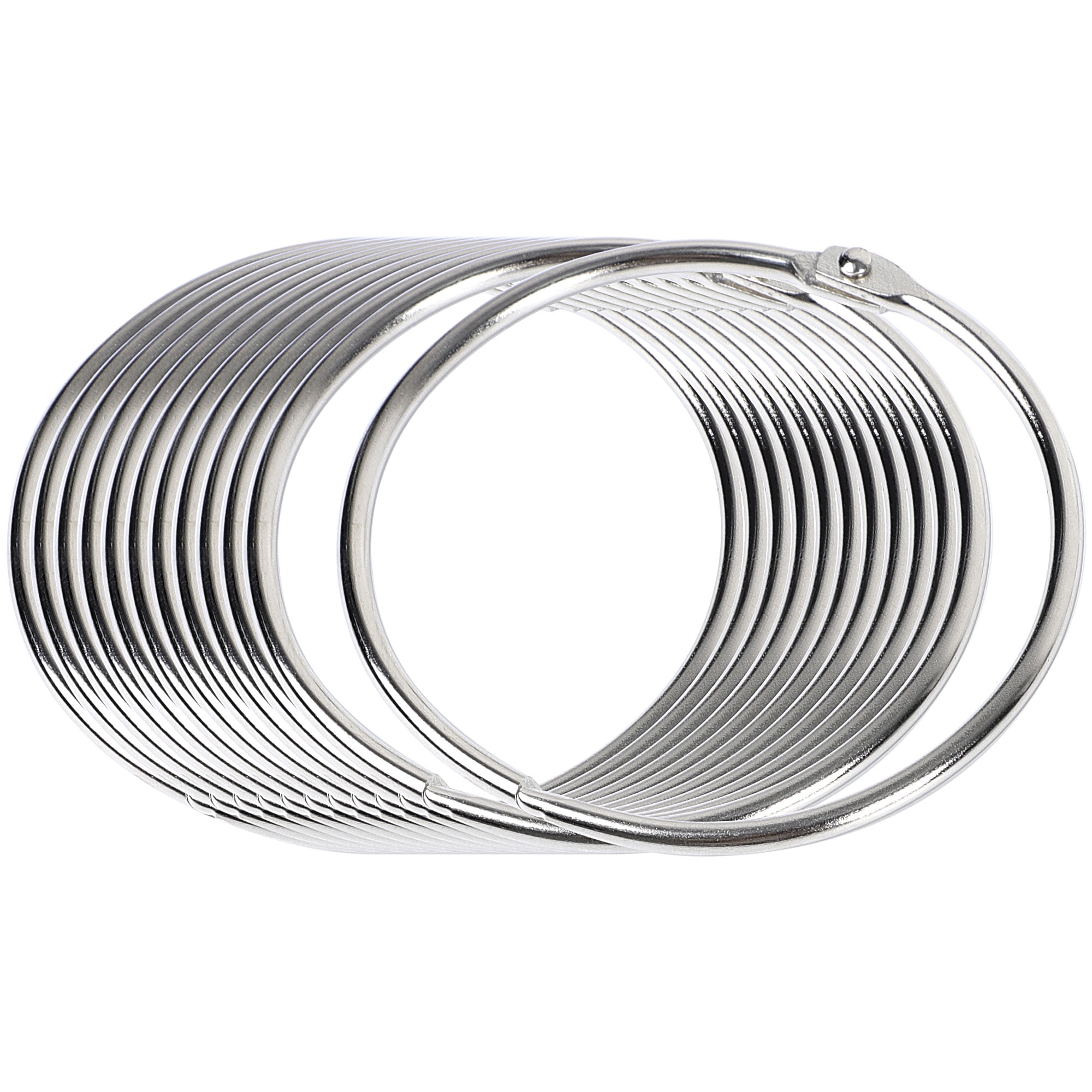 3.1 Inch 12 Pack Loose Leaf Binder Rings, Metal Binder Rings, Keychain