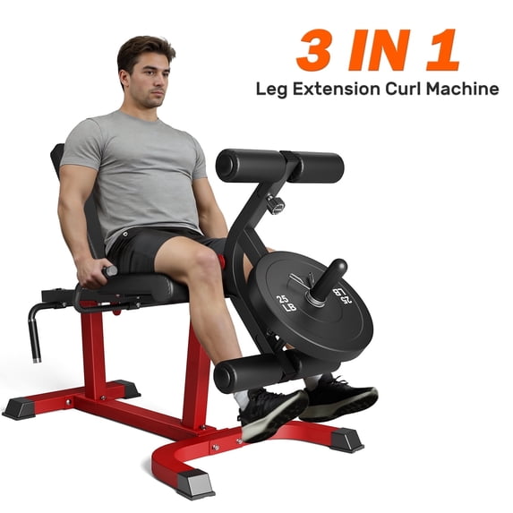 3 In 1 Leg Extension,441LB Adjustable Leg Curl Machine for Home Gym, Seated Leg Extension and Lower Body Workout Machine Adjustable Leg Workout Equipment