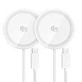 thumbnail image 1 of Magnetic Wireless Charger, 25W Fast Wireless Charger Compatible for iPhone 17/16/15/14/13/12,AirPods,Compact Portable Travel Friendly Pad (White), 1 of 9