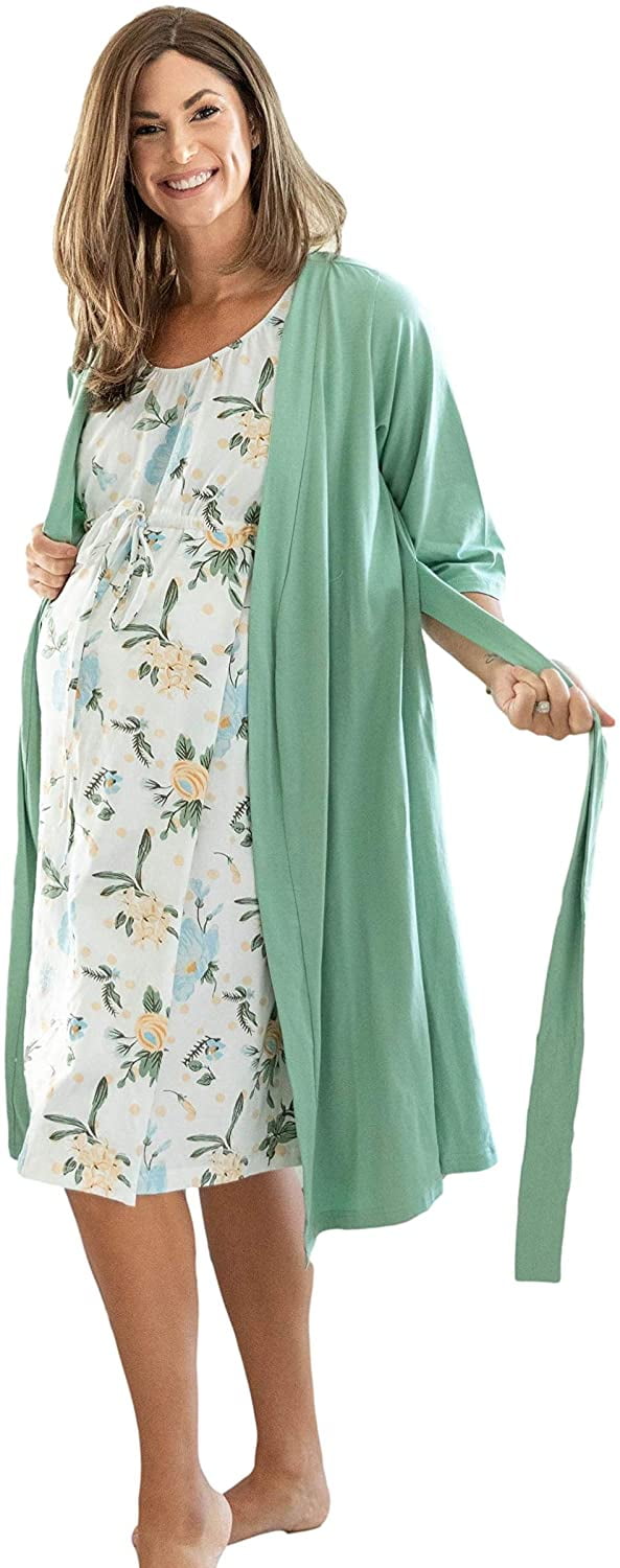 Buy Ekouaer Maternity Robe 3 in 1 Labor Delivery Nursing Gown Hospital  Breastfeeding Dress Bathrobes at Amazon.in