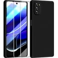 thumbnail image 1 of 3 in 1 for Moto G Stylus 5G 2022 case, with 2 Pack Screen Protector, Camera Protection，Liquid Silicone Slim Shockproof Protective Phone Case for Motorola Moto G Stylus 5G 2022 (Black), 1 of 6
