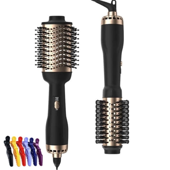3 in 1 Multifunctional Hot Air Brush, Salon-Grade Tool with Ceramic Coating and Boar Bristle Design, Ideal for Coarse and Hard-to-Manage Hair Daily Styling