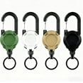 thumbnail image 1 of 3 in 1 New Multifunctional Retractable Pull Reel Carabiner Keychain, Heavy Duty Carabiner Badge Holder & Retractable Keychain with Badge Strap and Key Ring, 1 of 7