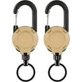 thumbnail image 1 of 3 in 1 New Multifunctional Retractable Pull Reel Carabiner Keychain, Heavy Duty Carabiner Badge Holder & Retractable Keychain with Badge Strap and Key Ring, 1 of 8