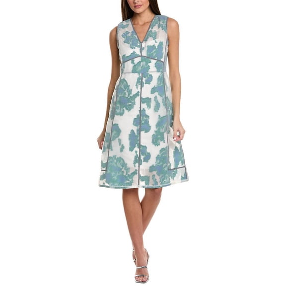 3.1 Phillip Lim womens  Abstract Daisy Fil Coupe Silk-Blend Midi Dress, 2