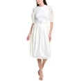 thumbnail image 1 of 3.1 Phillip Lim womens  Bonded Midi Dress, 2, White, 1 of 3