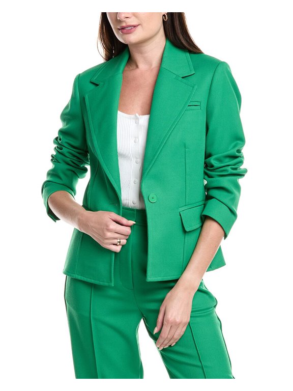 womens Cavalry Twill Wool Jacket, 0, Green