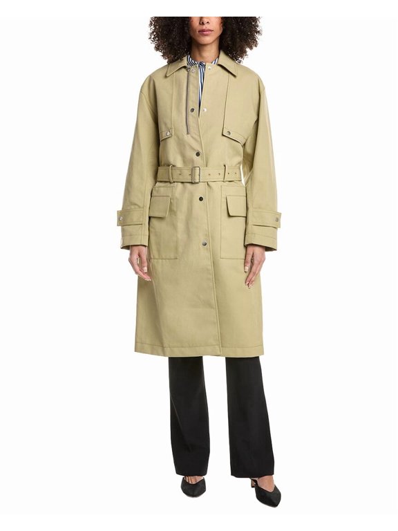 womens Convertible Mac Trench Coat, l