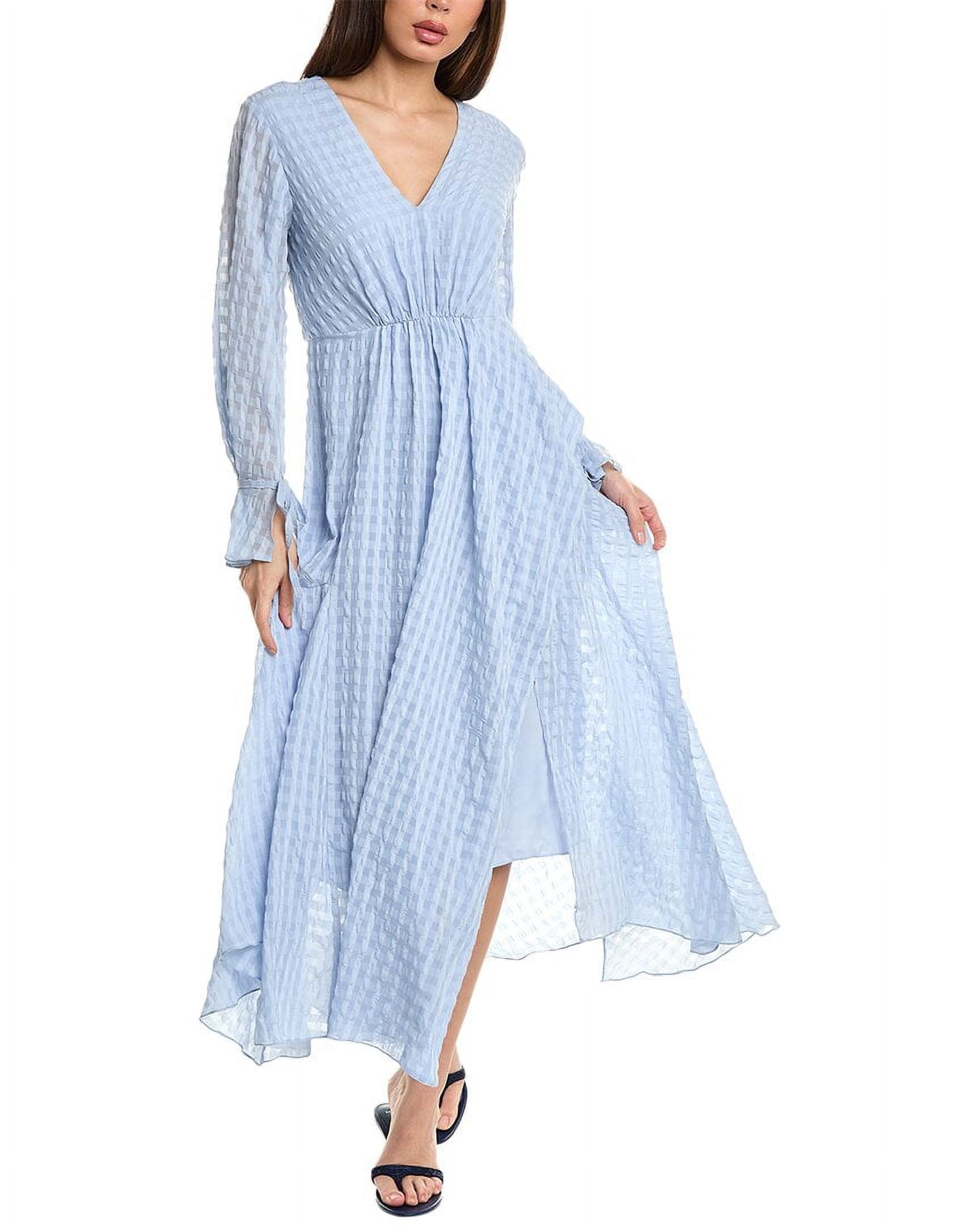 3.1 Phillip Lim womens Flare Maxi Dress, 2, Blue - Walmart Business Supplies