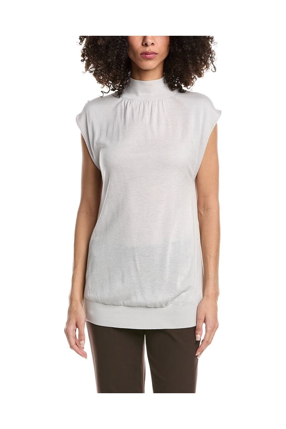 womens  Mock Neck Wool Shell, xs