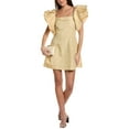 thumbnail image 1 of 3.1 Phillip Lim womens  Puff Sleeve Mini Dress, 2, Brown, 1 of 3