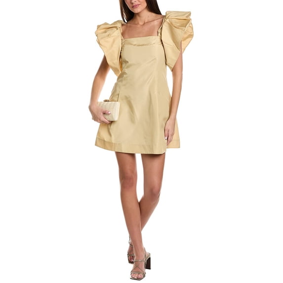 3.1 Phillip Lim womens Puff Sleeve Mini Dress, 2, Brown