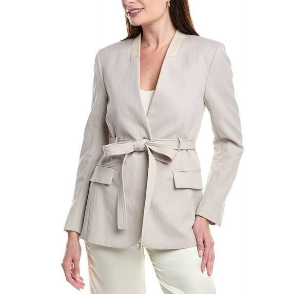 3.1 Phillip Lim womens Relaxed Wool-Blend Blazer, 12, Tan