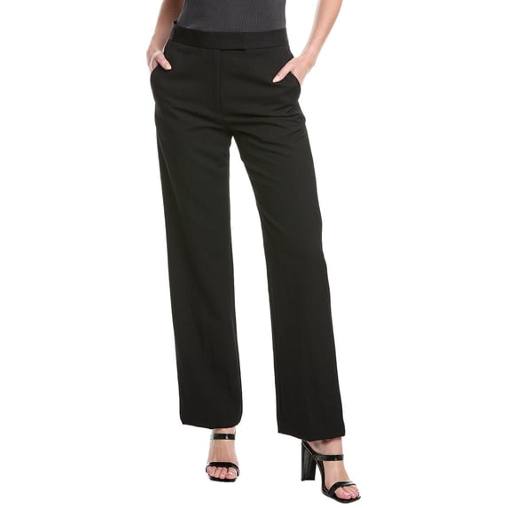 3.1 Phillip Lim womens Relaxed Wool-Blend Pant, 2, Black