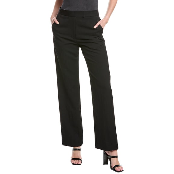 3.1 Phillip Lim womens Relaxed Wool-Blend Pant, 2, Black