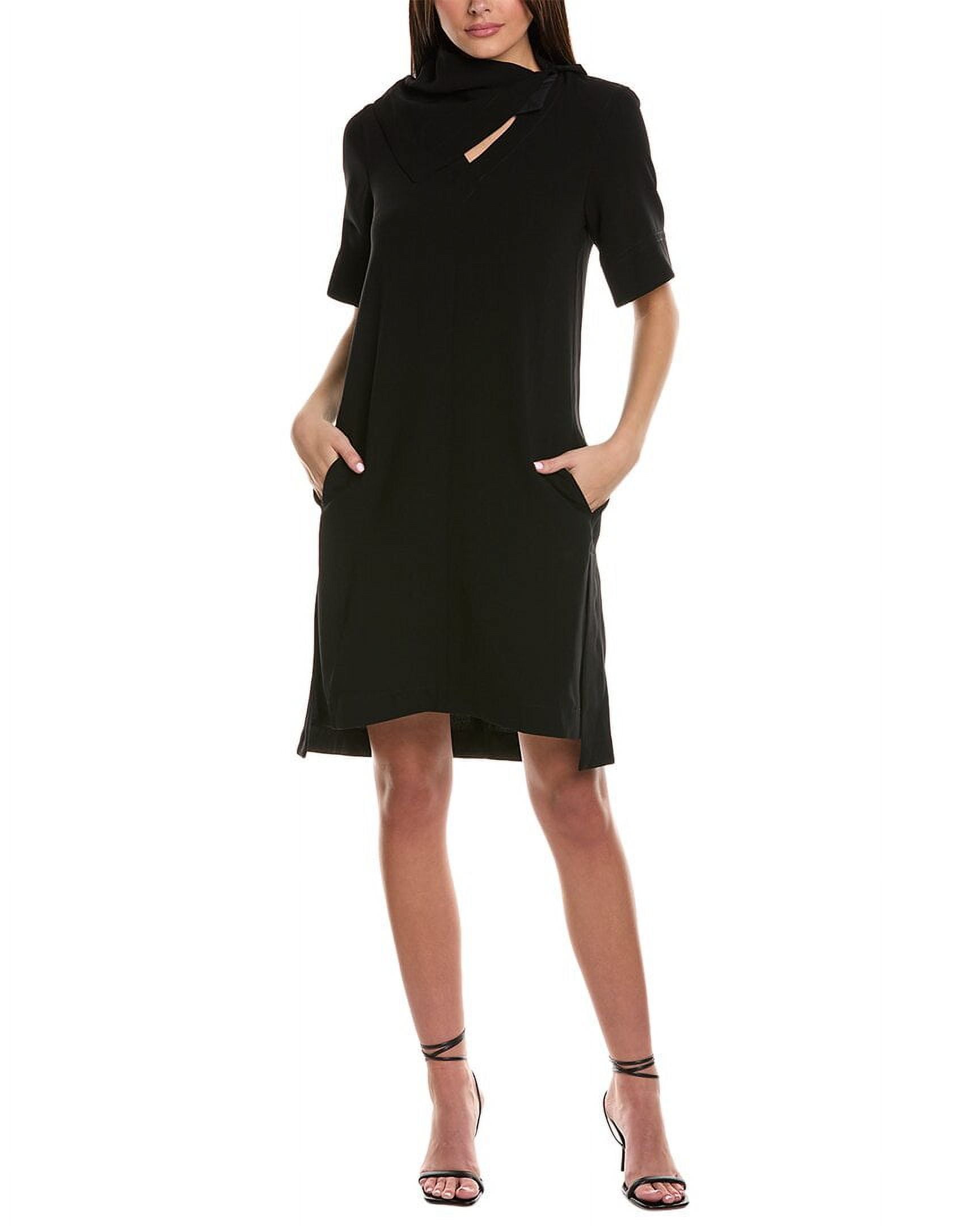3.1 phillip lim black dress 3.1 Phillip Lim Removable Scarf Dress