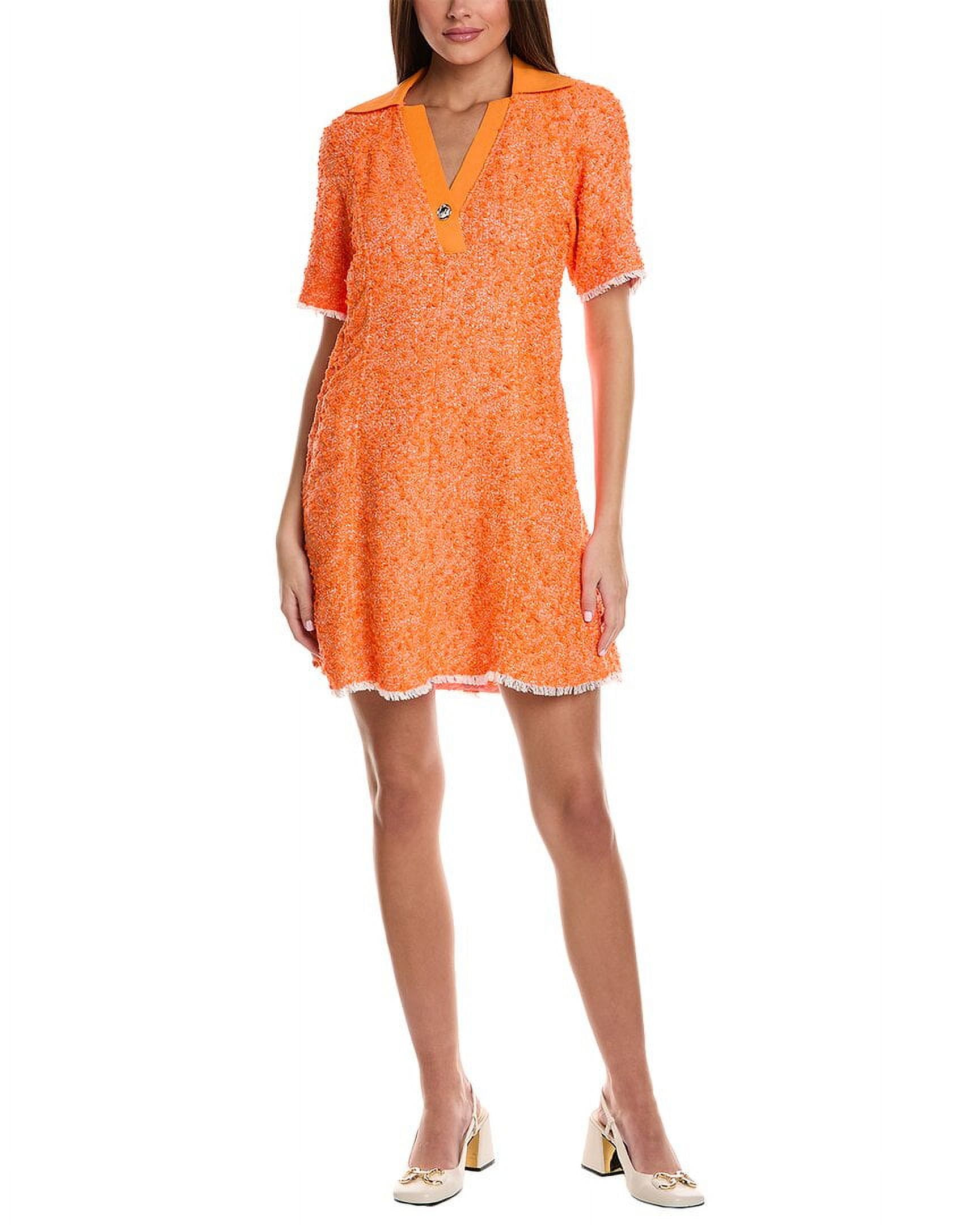 3.1 Phillip Lim womens Tweed Dress, 4, Orange - Walmart.com