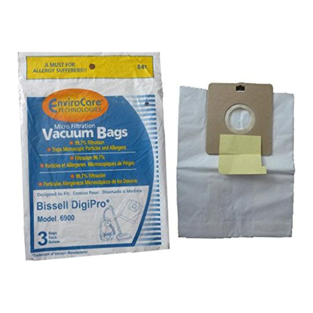 3 (1 Pkg) Type 32115 Bissell DigiPro Allergy Vacuum Cleaner Bags 6900