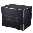 thumbnail image 1 of 3 in 1 Plyometric Jump Box 30 24 20 Inch Wooden Plyo Box Platform Jumping Agility Box Anti Slip Fitness Exercise Step Up Box for Home Gym Training Conditioning Strength Training Black, 1 of 6