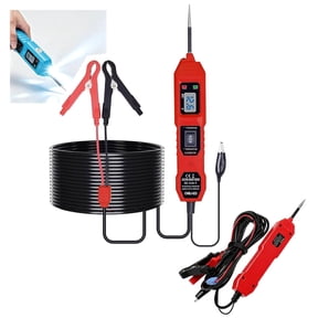 3 in 1 Power Circuit Probe Tester, Dc 3.5v-36v Car Electrical System Diagnostic Tool, Digital Car Electrical Tester with Led Work Light for Vehicles & Engineering Machinery (Red)