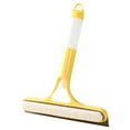 thumbnail image 1 of 3 in 1 Premium Cleaner Window Cleaning Scraper, Window Squeegee with Sprayer, Window Squeegee for Shower Glass, Mirrors, Car and Home & More, All-Purpose Window Cleaner Tool(Yellow,10.2x8.3x1.8"), 1 of 9