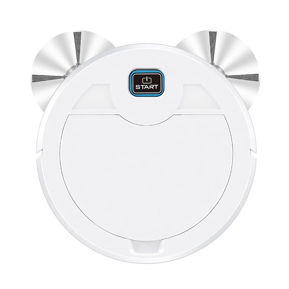 3 in 1 Robot Vacuum Cleaner and Mop, Automatic Robotic Vacuum with 2000mAh Battery, 80 Min Runtime, Low Profile Design for Under Furniture, Ideal for Hard Floors and Pet Hair