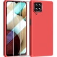 thumbnail image 1 of 【3 in 1 for Samsung Galaxy A12 case, with 2 Pack Screen Protector, Camera Protection，Liquid Silicone Slim Shockproof Protective Phone Case [Microfiber Lining] (Navy Blue), 1 of 12