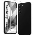 thumbnail image 1 of [3 in 1 for Samsung Galaxy S22 Case, with Screen Protector, [Upgraded Enhanced Camera Protection][Microfiber Lining] Shockproof Liquid Silicone Phone Case for Samsung Galaxy S22. (Black), 1 of 12