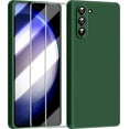 thumbnail image 1 of 3 in 1 for Samsung Galaxy S23 Plus Case, with 2 Pack Screen Protector, with Full Camera Cover Protection，Liquid Silicone Slim Shockproof Protective S23+ Phone Case (Alpine Green), 1 of 12
