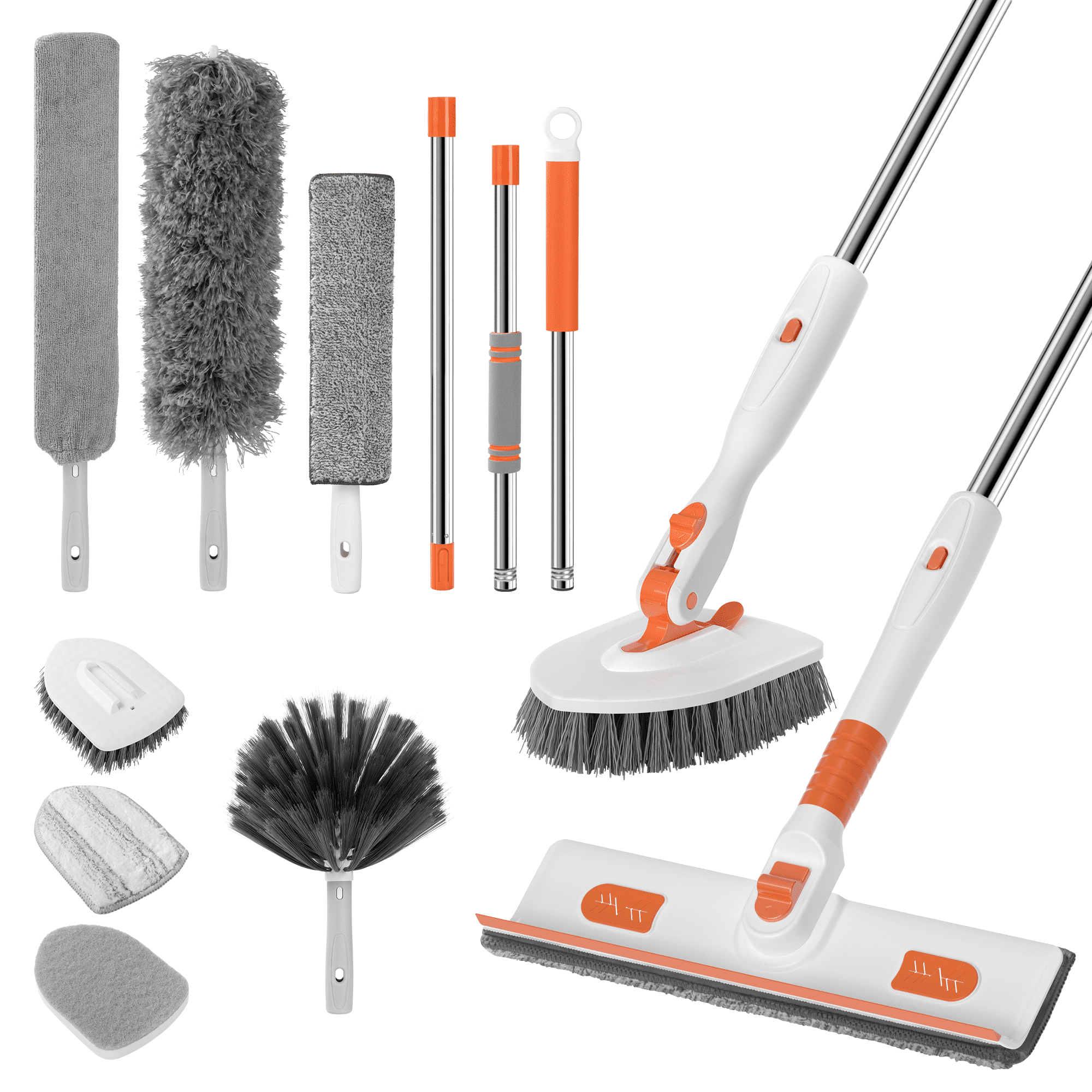4 PC Hand Sweeper Cleaning Brush Scrubber Brushes Bathroom Multi Purpose Kitchen