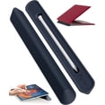 thumbnail image 1 of 3 in 1 Silicone Laptop Stand, Keyboard Riser for Ergonomic Typing/Reading, Portable Laptop Cooling Stand, for Home Office School and Travel, Oval Base, Midnight, 1 of 5