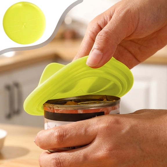 3 In 1 Silicone Pet Can Lid Airtight Seal Food Grade Freshness Saver for Dog and Cat Cans, Leak Proof Moisture Proof Food Storage Cover, Easy to Use Durable Pet Food Fresh Keeper Yellow