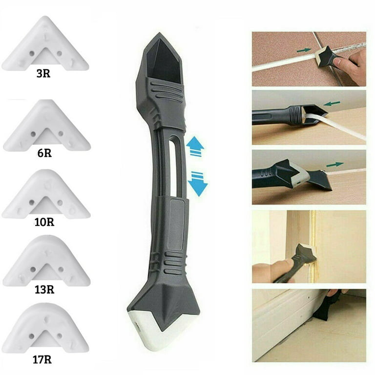 3 in 1 Silicone Remover Smoother Caulk Finisher Sealant Scraper Grout Tool  set