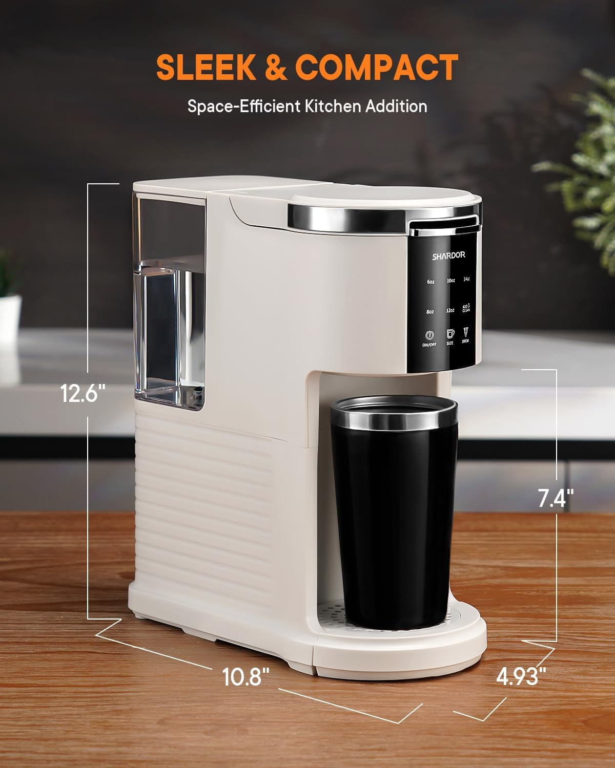 3 in 1 Single Serve Coffee Machine, K Cup Coffee Maker Compatible with  Ground Coffee & Teas, 6 to 14oz Brew Sizes, 40oz Removable Water Tank,  Descale Settings, White - Walmart.com