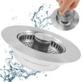 3 in 1 Sink Stopper Upgraded AntiClogging Sink Drain Strainer Easyto