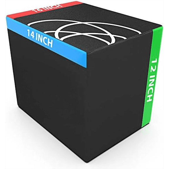 3 in 1 Soft Plyometric Jump Box for Jump Training and Conditioning. Ouch Proof Plyo Box All in One Jump Trainer. Size - 16/14/12$$Sport & Recreation Other