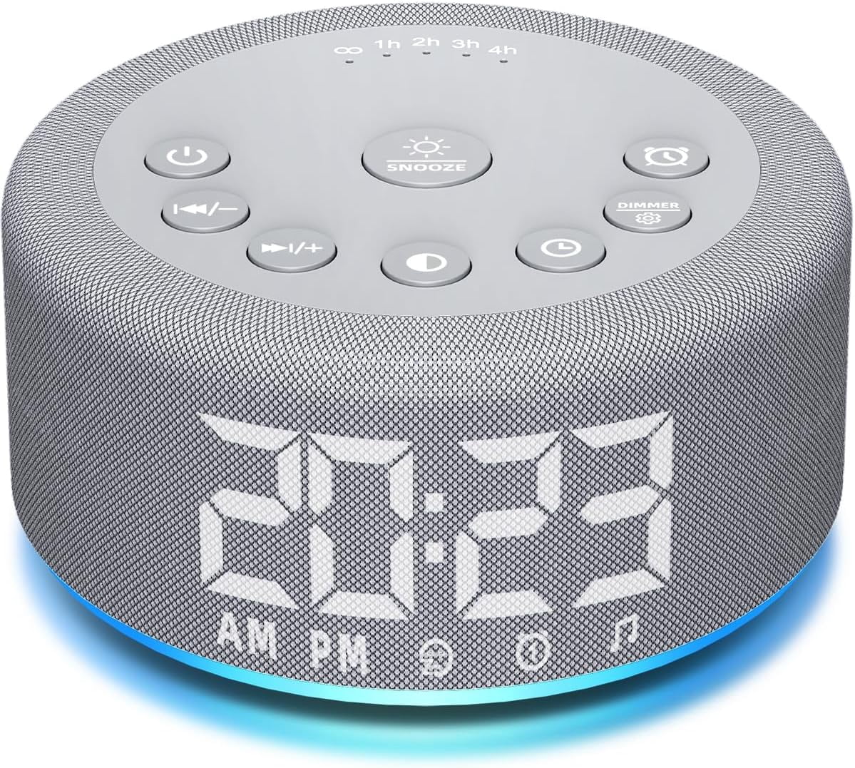 【3 in 1】 Sound Machine Alarm Clock Night Light White Noise Machine with ...